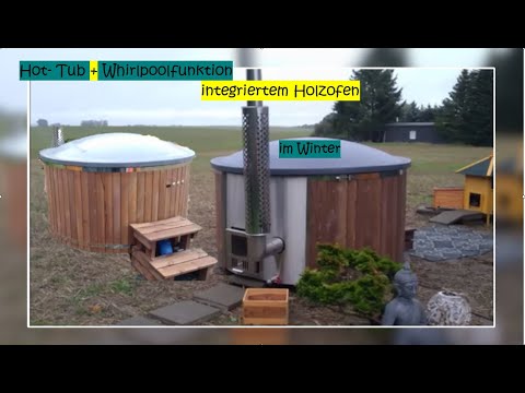 heiß baden ohne Strom, Hot- Tub, Hotpot, Badefass, Whirlpool, Jacuzzi im Winter befüllt lassen
