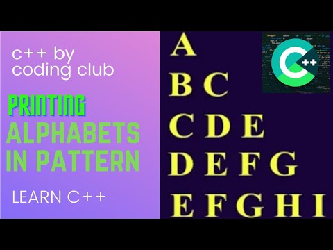 Printing Alphabet Pattern Python Program Shorts