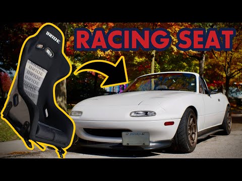 NO REGRETS 🤔 Bride Fixed Back Racing Seat DIY Miata