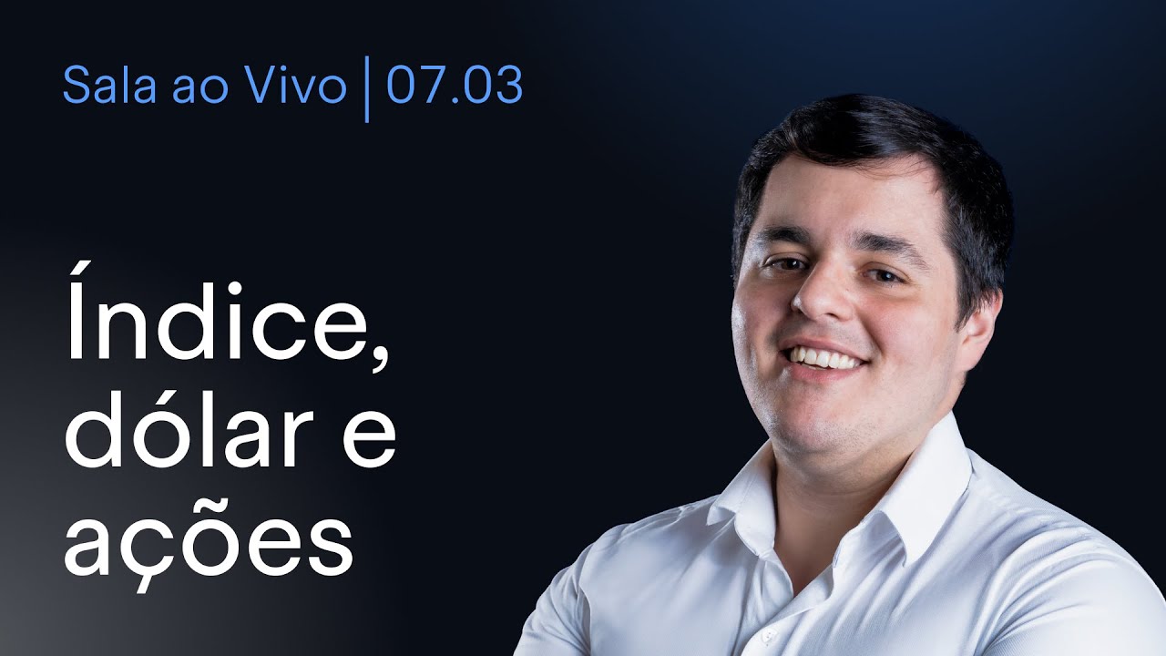 ANÁLISE TÉCNICA E DAY TRADE AO VIVO | Índice, Dólar e Ações | BTG Trader 07/03/2025