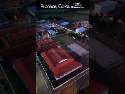 PIRANHAS GOIÁS, PROJETO VISÃO AÉREA - PASSEIO AÉREO AO ANOITECER.