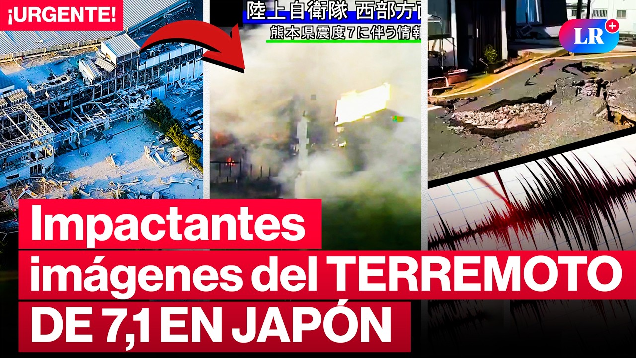 🔴¡URGENTE! TERREMOTO de 7,1 SACUDE JAPÓN HOY: hay decenas de heridos y atrapados | #LR