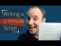 My screenwriting process for a 1-minute short film
