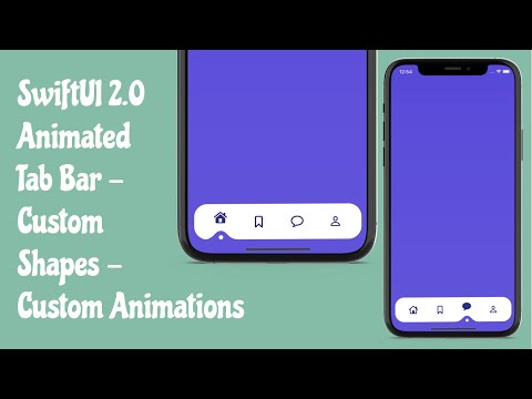 SwiftUI 2.0 Animated Tab Bar - Custom Shapes And Animations - SwiftUI Tutorials