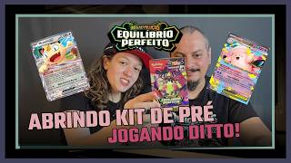 Abrindo um kit de "pré-lançamento" de Pokémon e jogando o formato Ditto!