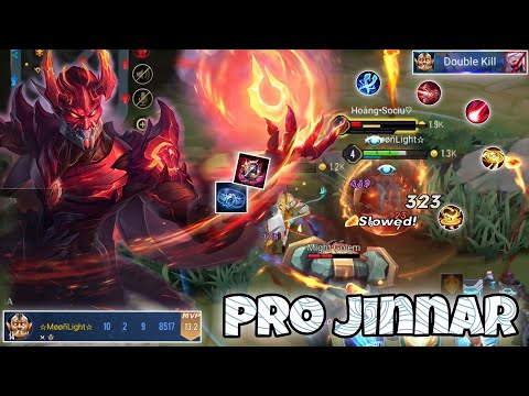 Jinnar Pro Gameplay | Mid Lane New Best Build | Arena of Valor | Liên Quân mobile