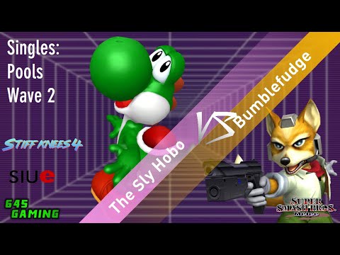 Stiff Knees 4 - The Sly Hobo (Yoshi) vs. Bumblefudge (Fox) - SSBM - Singles Pools