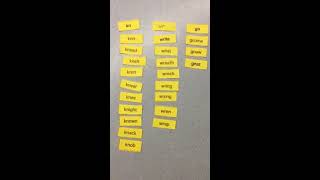 Spelling pyramid for super challenging words