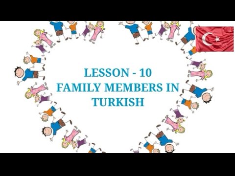 Learn Turkish, Lesson 10 Family Members in Turkish