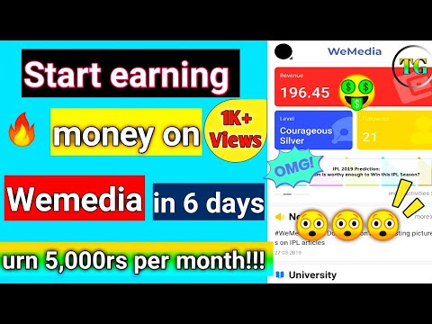 How to earn money online in hindi with proof 2019 | wemedia |🔥🔥🔥 😲😲😲 Video