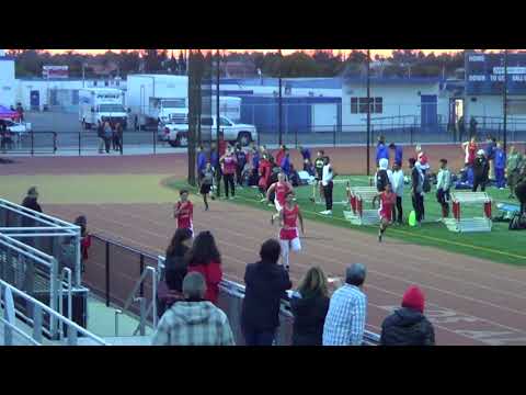 JVB 200m Heat 2 vs Servite & Rosary 3-7-18 - Los Alamitos Boys