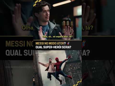 MESSI E HOMEM-ARANHA JUNTOS? VOCÊ NÃO ESPERAVA POR ESSA KKKKKKKKKK #shorts