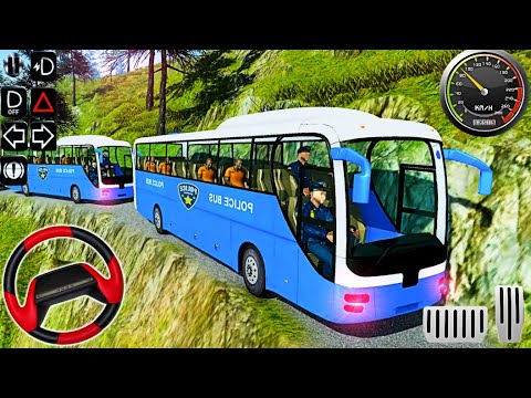 Offroad US Police Bus 2020 Criminal Transport Game - Police game - bus game Best Android Gameplay