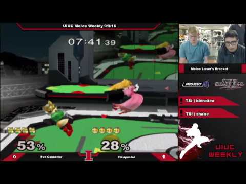 [Smashing Illini Weekly] Fox Capacitor (Fox) vs. Pikapastor (Peach) SSBM Singles