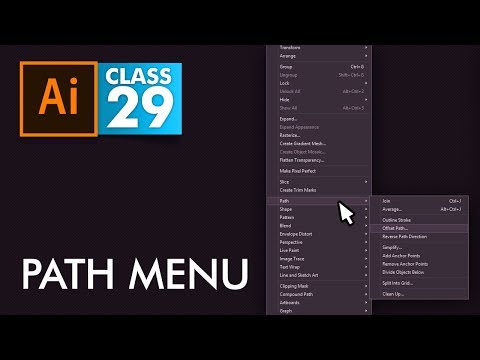 Adobe Illustrator Path Menu Class 29 Urdu Hindi