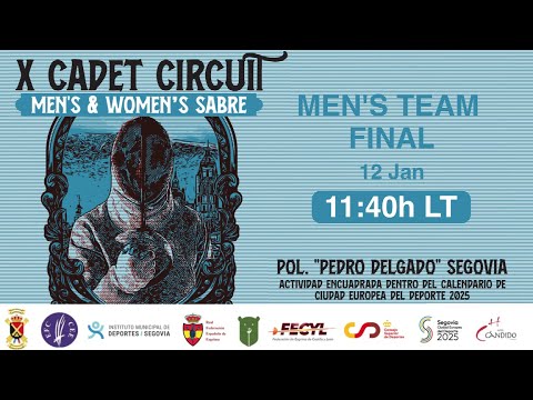 EUROPEAN FENCING CONFEDERATION CADET CIRCUIT MEN`S SABRE TEAM FINAL "CIUDAD DE SEGOVIA" 2025