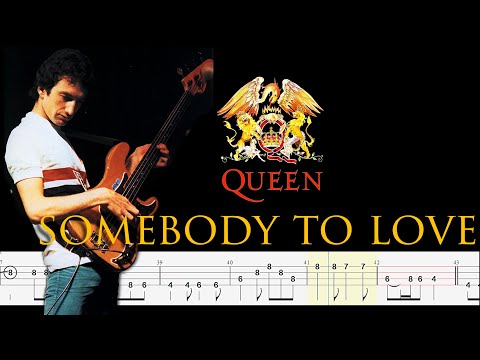 Queen - Somebody To Love (ACCURATE BASS LINE) By John Deacon