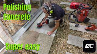 Polishing concrete is easy!!!! A beginners guide