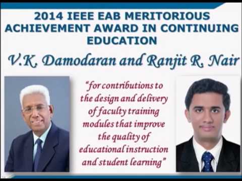 IEEE EAB Award Ceremony 2014 — Ranjit R. Nair