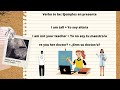 The Auxiliary Verbs To Be English