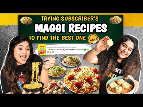 We ONLY ATE our Subscriber’s Maggi Recipes For 24 Hours to find the BEST one!