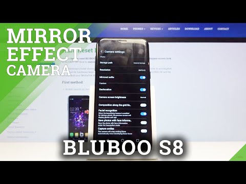 How to Turn On / Off Mirror Effect in BLUBOO S8