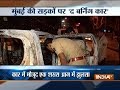 Fire breaks out in a running car in Mumbai, several injured