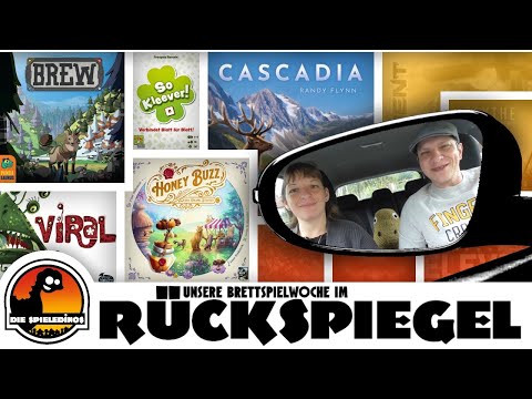 Unsere Brettspielwoche im Rückspiegel #36 Brew / Honey Buzz / Cascadia / So Kleever! / Viral uvm.