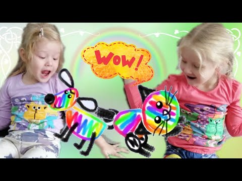 Учимся рисовать Волшебный рисунок \Learning to draw The magic figure\Videos for kids\Видео для детей