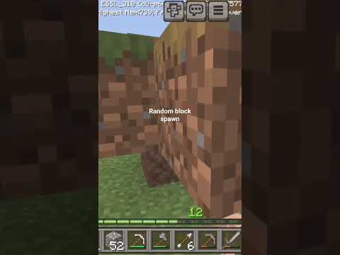 Insane glitch!! Blocks spawning randomly in village