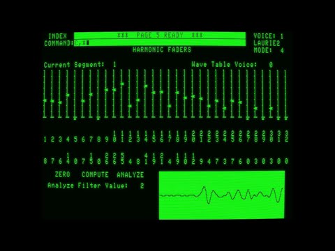 Testing the resynthesis function of the Fairlight CMI IIx