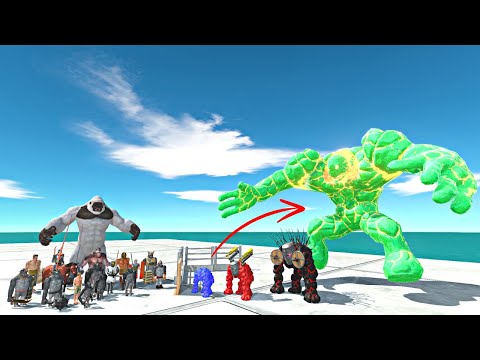 Lava Golem Evolution Door Challenge | Mutant Primates + Ancient Humans vs Lava Golem Evolution -ARBS