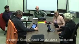 preview picture of video 'Village of Kaslo regular council meeting October 22, 2013'