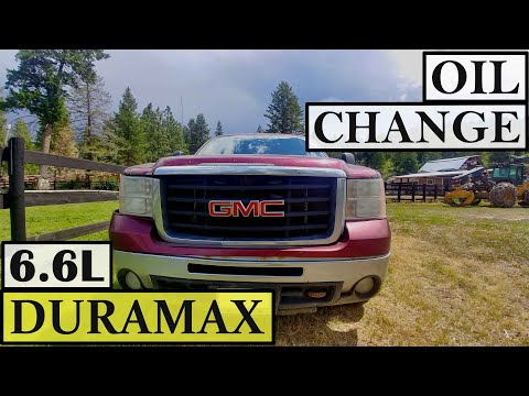 6.6L DURAMAX diesel ENGINE OIL CHANGE | CHEVROLET SILVERADO, GMC SIERRA 2500HD, 3500HD
