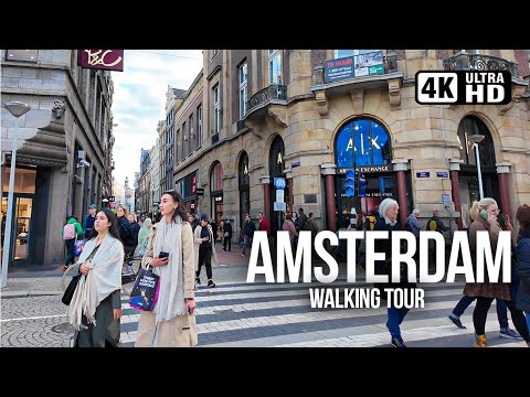 AMSTERDAM, Netherlands 🇳🇱 The Most Beautiful Canals in the World | 4K Walking Tour
