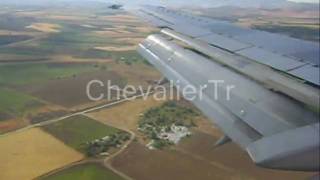 preview picture of video 'Landing - İniş, B737-400, Kahramanmaraş - Ankara, Turkey - Türkiye, 03.07.2008 2/2'