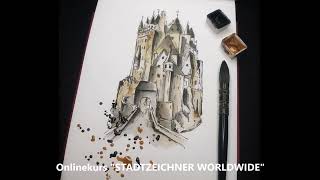 Start Onlinekurs STADTZEICHNER WORLDWIDE am 19.11.2022