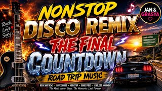 Download lagu 🎸🔥NONSTOP DISCO REMIX | THE FINAL COUNTDOWN | ROAD TRIP MUSIC | JAN & GRASYA mp3