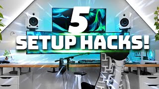 5 Cheap Hacks To Improve Your Desk Setup!