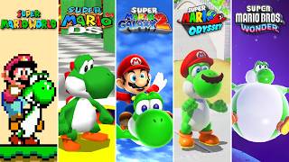 Evolution of Yoshi in Super Mario Games (1990 - 2026)