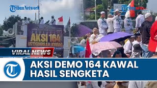 Ratusan Massa Gelar Aksi Demo di Gedung Patung Kuda, Kawal Sesi Penyerahan Kesimpulan PHPU