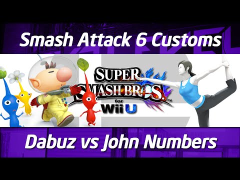Smash Attack 6 - SSB4 Customs 1v1 - Winners Final - Dabuz vs John Numbers