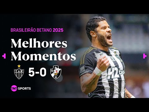 HULK SOLTA UMA BOMBA E FAZ GOLAÇO DE FALTA EM ATROPELO! ATLÉTICO-MG 5X0 VASCO | MELHORES MOMENTOS