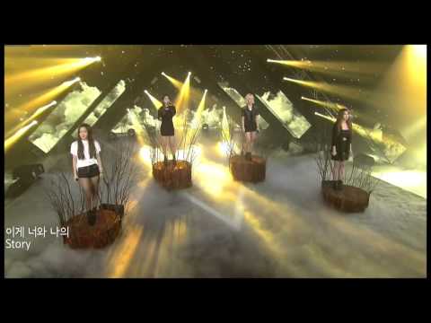 [HD] SPICA's Bohyun, Jiwon & BESTie's Hyeyeon, Dahye - "LONELY" (14.04.02) LIVE PERFORMANCE