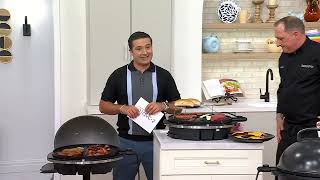 GreenPan 2-in-1 Portable Indoor/Outdoor Electric Grill w/Griddle Plate on QVC