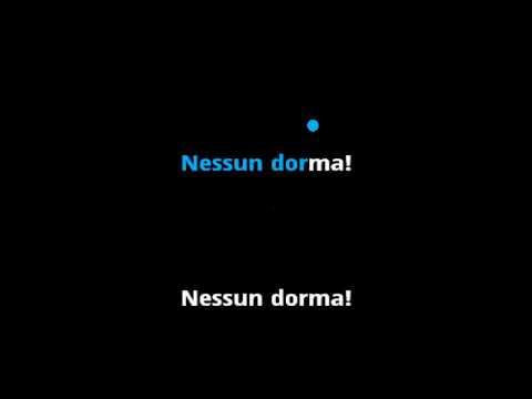 Puccini: Nessun Dorma (Turandot) | Karaoke with Lyrics for Tenor | Instrumental