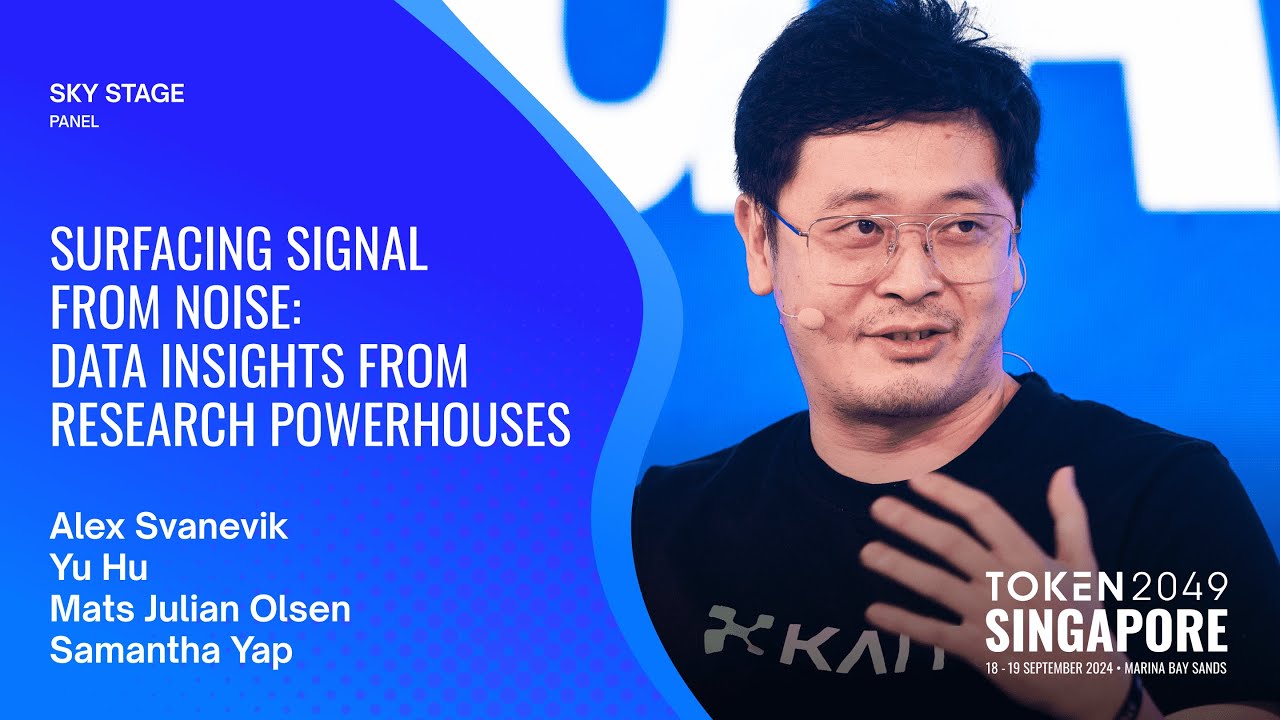 Surfacing Signal from Noise: Data Insights from Research Powerhouses - TOKEN2049 Singapore 2024