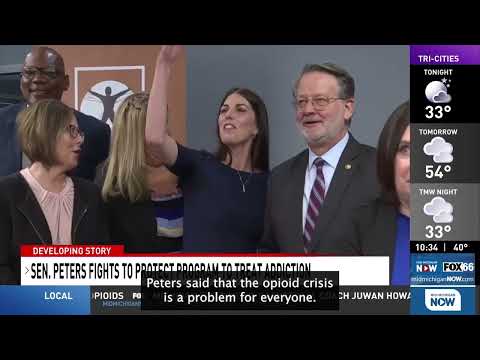 Senator Peters Visits Flint, Speaks About Confronting the Opioid Crisis