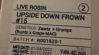 710 Labs 🥼- Upside Down Frown #12 ~ live Rosin