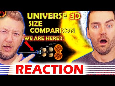 Universe Size Comparison 3D REACTION